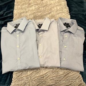 3x Kenneth Cole Men’s Dress Shirts Slim Fit